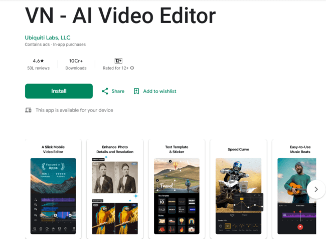 Best Video Editing Apps 2026 के 5 ऐप्स जो आपका काम कर देंगे आसान 2 VN Video Editor – बिना Watermark वाला Powerful App
